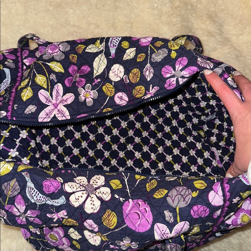 Vera Bradley large duffle in pattern, floral nightingale